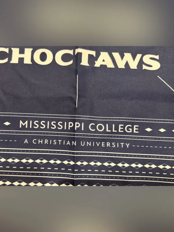 Mississippi College Choctaws Navy Bandana Scarf - Image 2