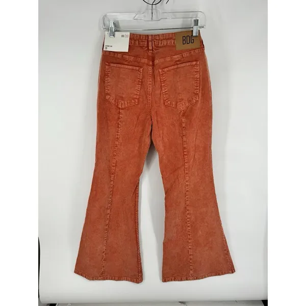 BDG‎ Urban Outfitters Womens Corduroy Pants Extreme Flare Stretch Orange 28 - Image 7