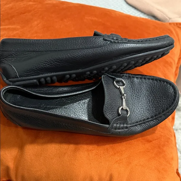 Black Leather Loafers Size 8.5 - Image 3