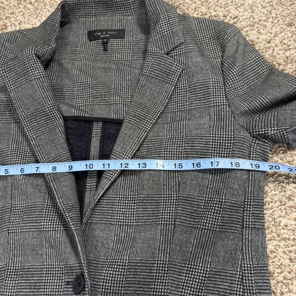Rag & Bone Glen Plaid Blazer Parisian Workwear Office Core Capsule Wardrobe Sz 8 - Image 11