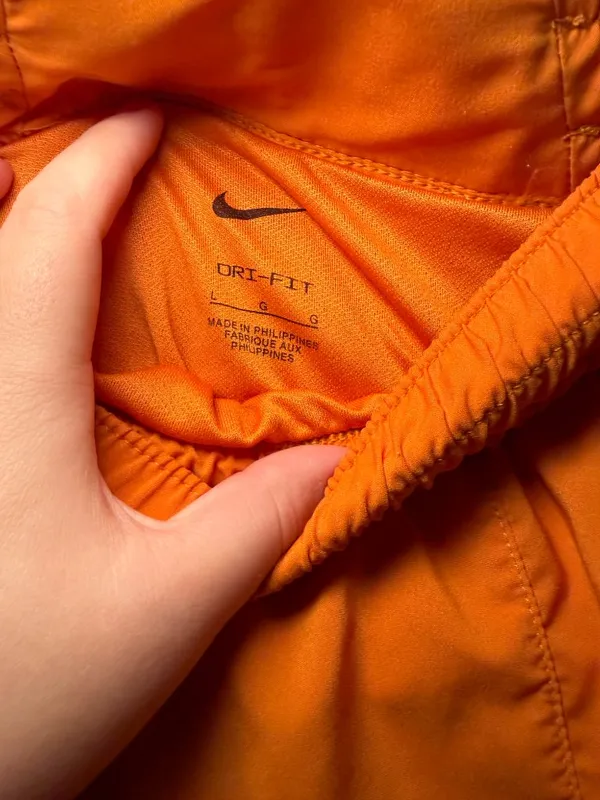 Nike Dri-FIT Orange Running Shorts Women’s L Athletic Workout - Image 5