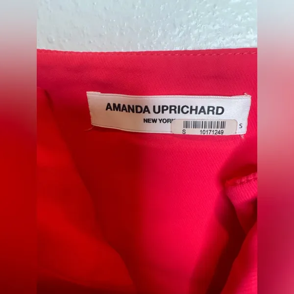 Amanda Uprichard Pink Cowl Neck Ruched‎ Asymmetrical Hem Dress Size S - Image 7