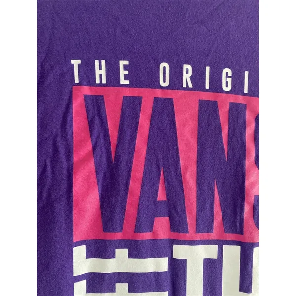 Vans Off The Wall Graphic T-Shirt Womens Size S Purple Skater Cotton Tee - Image 4