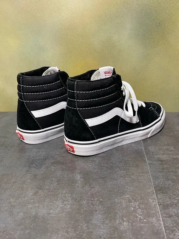 Vans Sk8-Hi Skate Black Suede/Canvas Shoes Women's Size 7.5 - Image 8