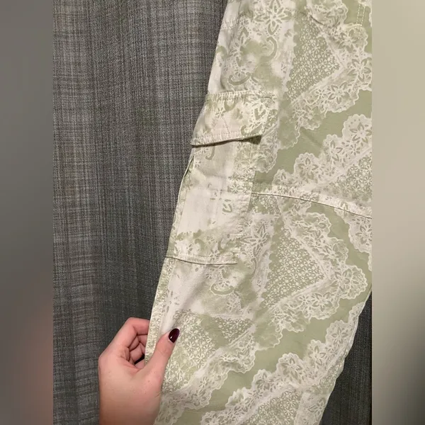 Pilcro Green Cargo Pants - Image 2