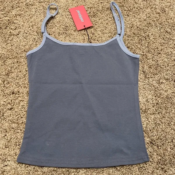 New Edikted size xs grey and blue tank top - Image 2