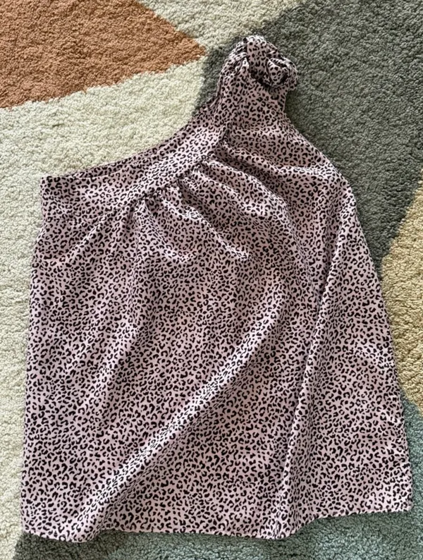 Elevated Interest Leopard Shift Top Purple - Image 2