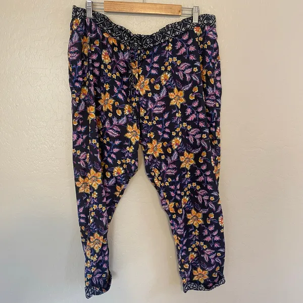 Sundance Leia Pants Womens Size XL Cotton Drawstring Casual Lounge Boho - Image 2