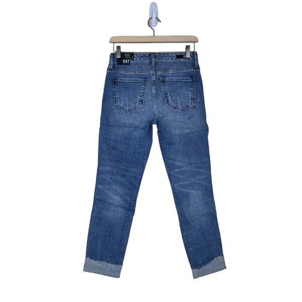 Kut from the Kloth Womens 0 High Rise Catherine Fab Ab Boyfriend Jeans NEW - Image 2