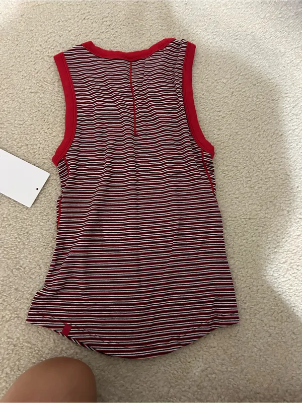 lululemon athletica Red Striped Sleeveless Tank - Image 2