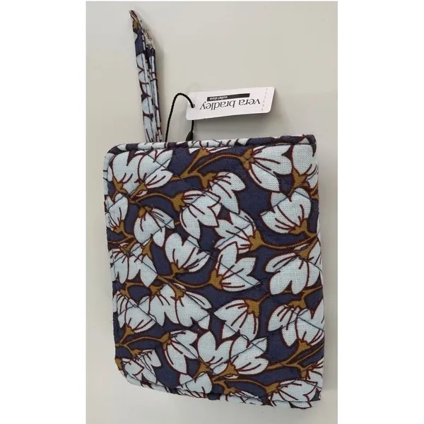 Vera Bradley Blue White‎ Pawpaw Flower Quilted Small Wallet Travel Case NWT - Image 3