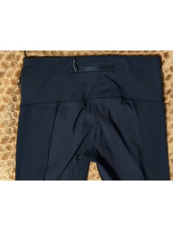 Lululemon Runday Crop 23" Running Tights Black Reflective Zippers Luxtreme 8 - Image 10