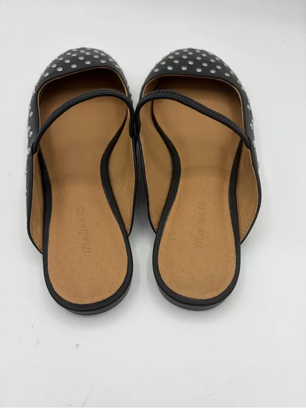 Madewell the Greta ballet flat mule black studded leather women’s sz 8 - Image 3