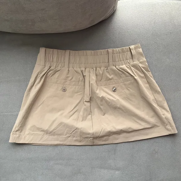 Alo Yoga Fan Club Mini Skirt Gravel XS - Image 7