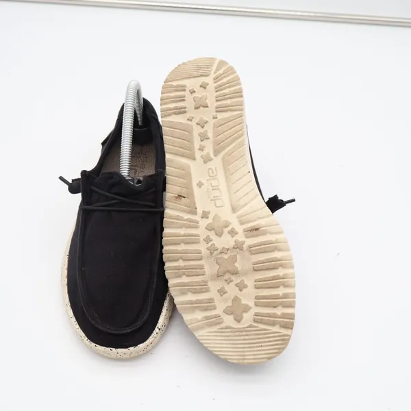 Hey Dude Wendy Womens US 7 Black White Moc Toe Slip On Casual Shoes - Image 9