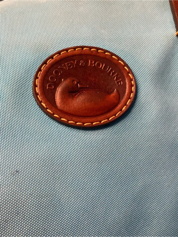 DOONEY & BOURKE Blakey Collection Filmed Satchel Tote Turquoise Blue - Image 8
