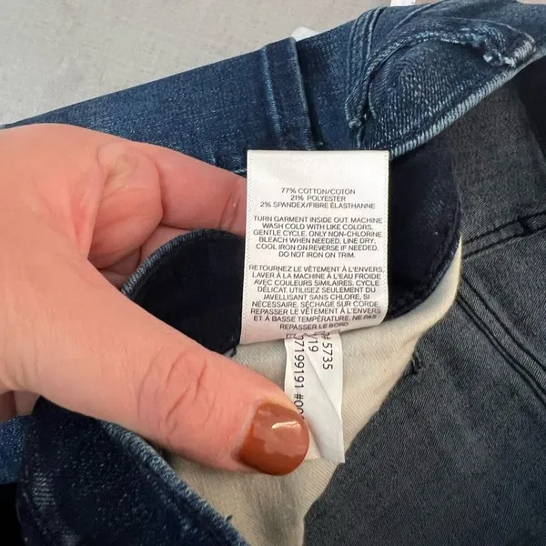 🔥🔥 5/$25 sale 🔥🔥 Express Blue Mid Rise Stretch Whisker Ankle Jegging Side Detail - Image 9