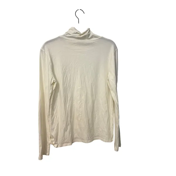 Kule 100% Cotton White The Turtleneck Long Sleeve Top Size Small - Image 4