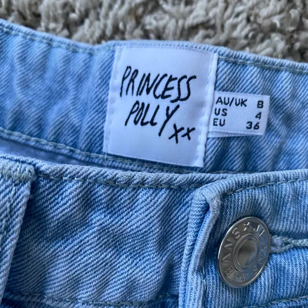 Princess Polly Light Blue Denim Shorts - Image 6