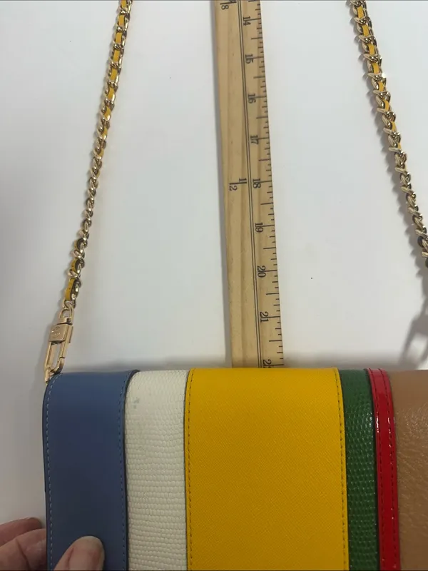 Tory Burch Robinson Ballon Stripe Convertible Shoulder Bag MSRP 498 - Image 11
