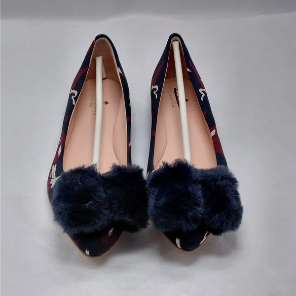 Kate Spade Womens Flats Size 8.5 Navy Quiet Luxury Whimsigoth Dark Romantic - Image 3