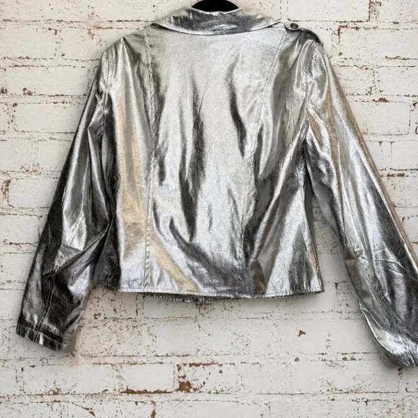 Donna Women's Silver Jacket Size M - Image 3