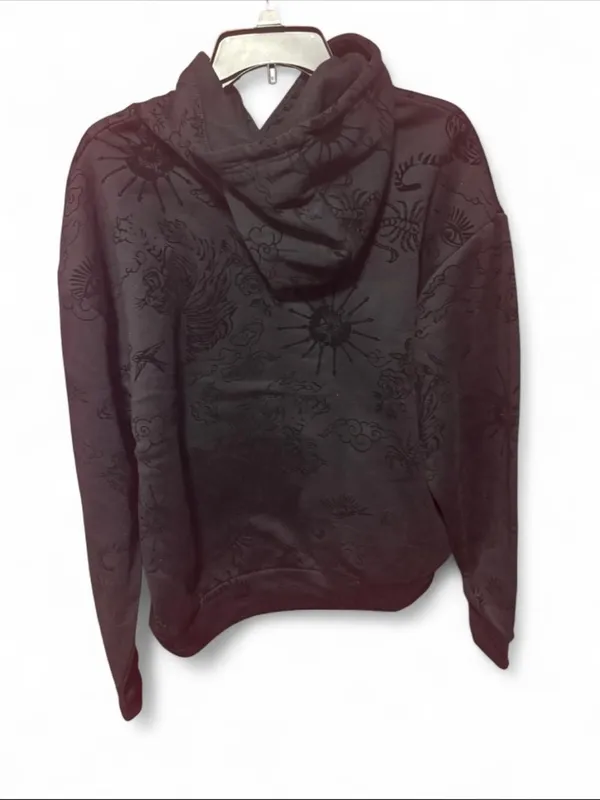 ASSC Tattoo Linework Cyberpunk Washed Black Hoodie Anti Social Social Club S - Image 5