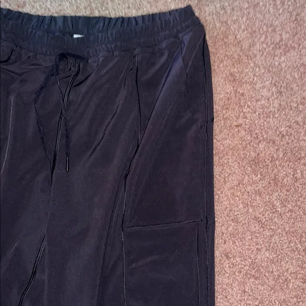 Lululemon Black Relaxed Fit Track Pants with Elastic Waistband - Image 5