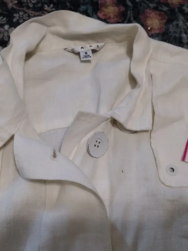 NEW Cabi 333 Topside topper Linen Jacket - Image 3