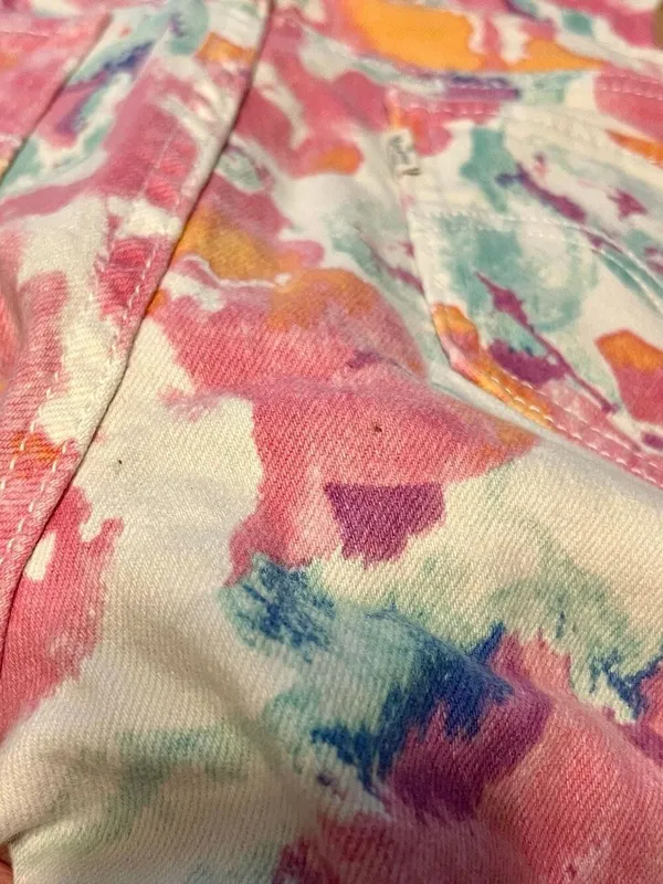 Levi's Watercolor Floral Ankle Length Denim Skinny Legging 31 - Image 12
