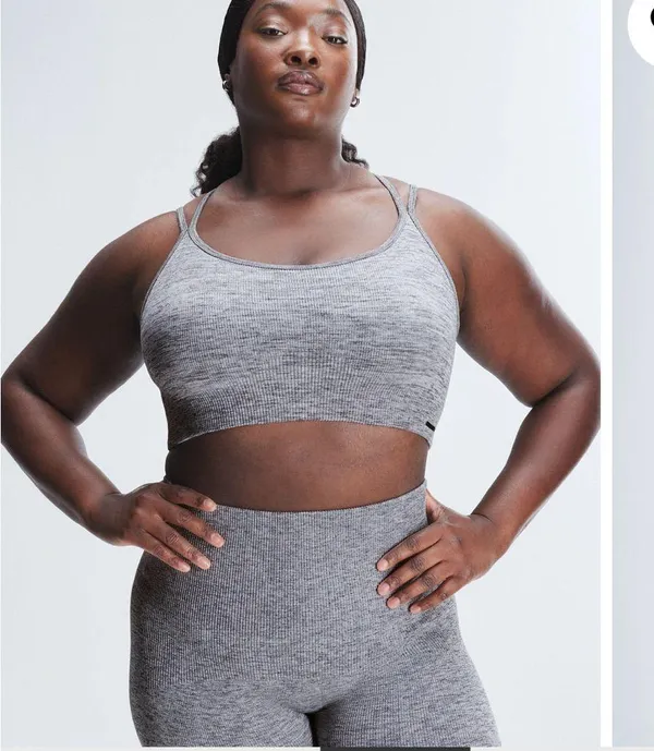 Savage X Fenty SEAMLESS RIB SPORT LOW-IMPACT BRA and legging set - Image 2