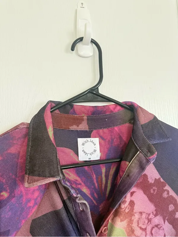 With Jeán Andy Dress in Flamboyant Anthurium Print - Image 2