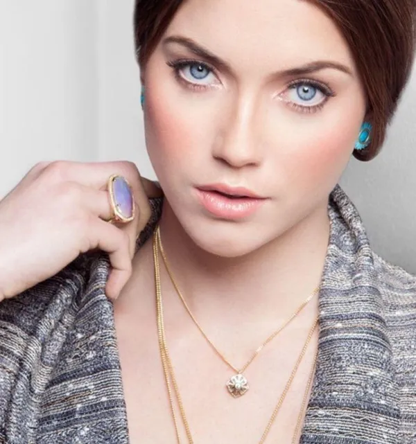 Madison Rose Gold Necklace Pendant Square Charm - Image 8