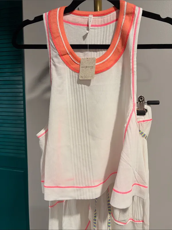 FREE PEOPLE NWT Weekender Lounge Set / Ivory Combo - Image 10