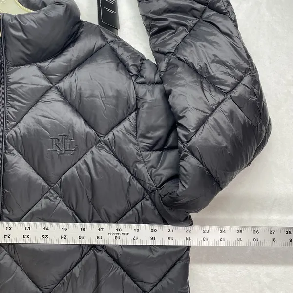 Lauren Ralph Lauren Black Label Puffer Jacket Black Womens L NWT - Image 2