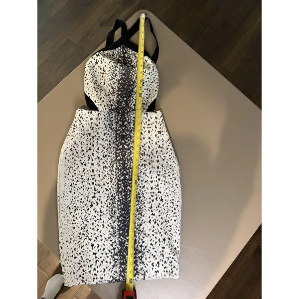 Bec + Bridge Snake Print Bodycon Dress Open Back Strappy Midi 2 XSmall Cocktail - Image 7