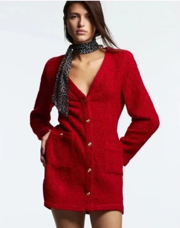 Zara textured weave dress - Image 11