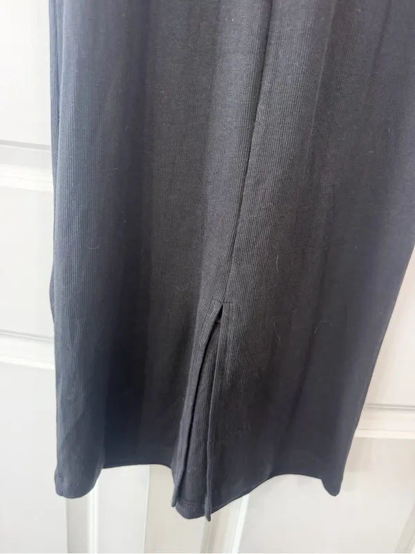 Quince Black Sleeveless Tank Maxi Dress - Image 3