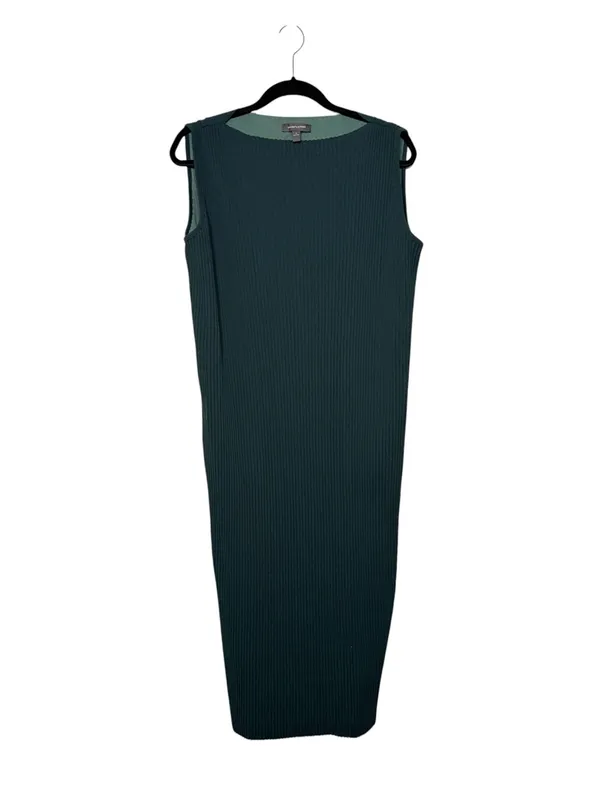 Grade & Gather Green Full Pleated Maxi Dress Size S - Image 3