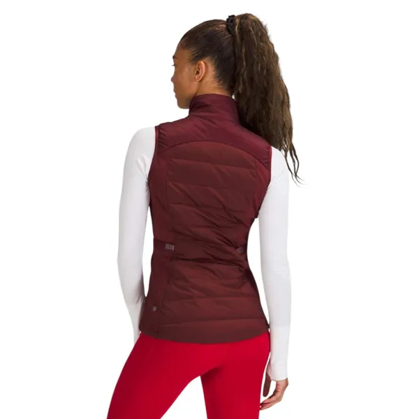 Lululemon Down For It Vest Red Merlot - Image 3