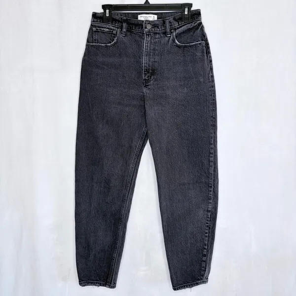 Abercrombie & Fitch Black 80’s Mom High Rise Jeans - Image 4