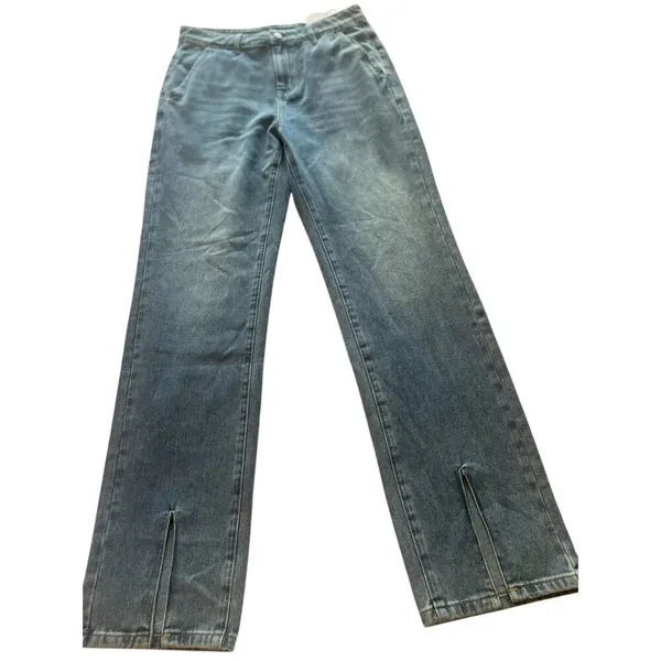 NWT Commense Split Hem Jeans Size M Blue Size M - Image 4
