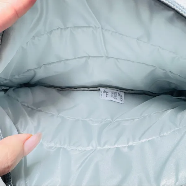 Silver Quilted Makeup Bag - Image 3