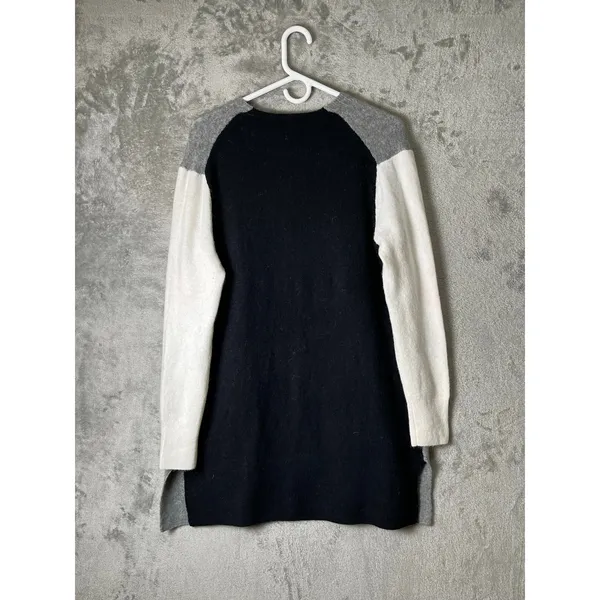 Madewell Kent Cardigan Coziest Yarn Colorblock Merino Alpaca Wool Sweater XS NEW - Image 3