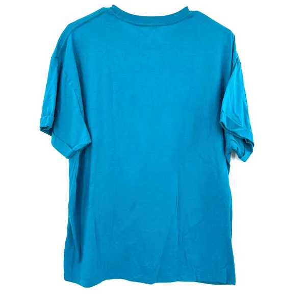 Disney Size M The Little Mermaid Crew Neck T-Shirt Blue Little‎ Mermaid Print - Image 2