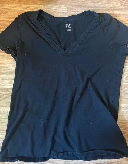 vintage wash v neck - Image 2
