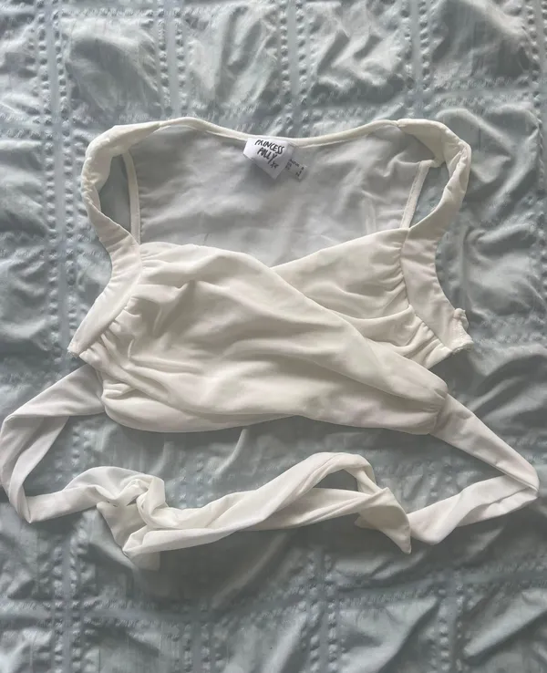 Princess Polly Taylor Top White - Image 3