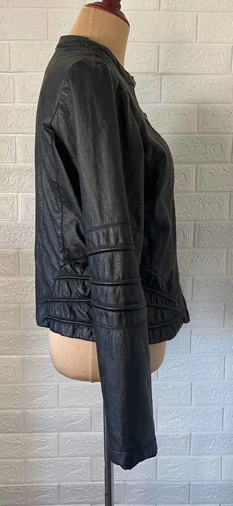 Faux Leather Jacket Size L - Image 2