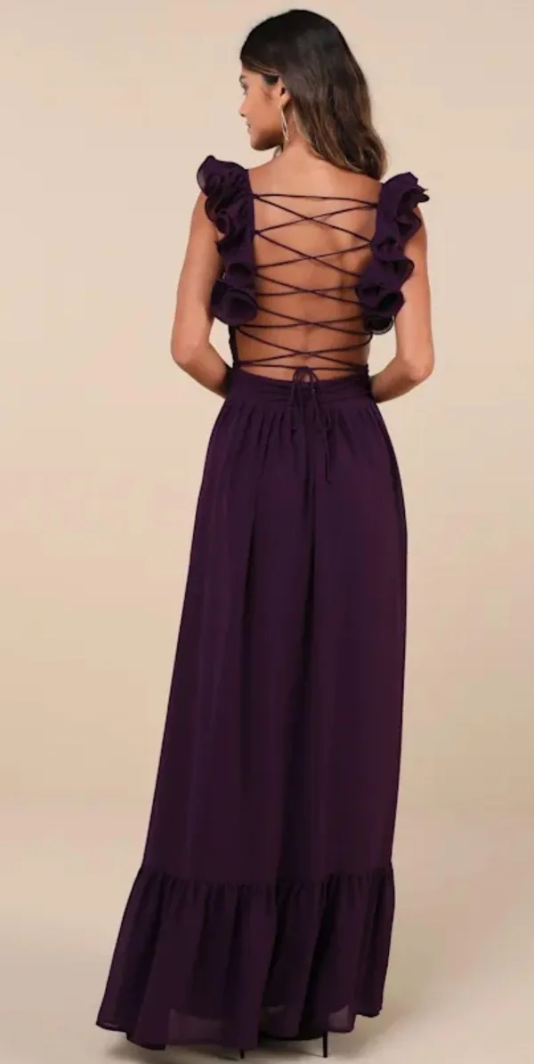 Lulus Purple gown - Image 2