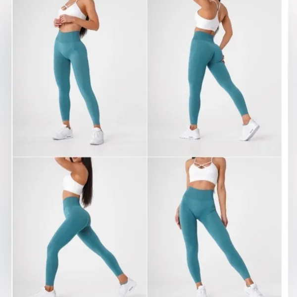 NVGTN teal athletic leggings size xsmall - Image 2